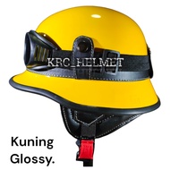 Helm Chips Retro Milenial Helm Nazi Classic Cat Kuning/Hitam/Biru/Merah Glossy/ Helm Klassik