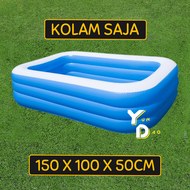 KOLAM RENANG ANAK/DEWASA JUMBO KOLAM KARET POMPA TIUP INFLATABLE POOL FMILY POOL
