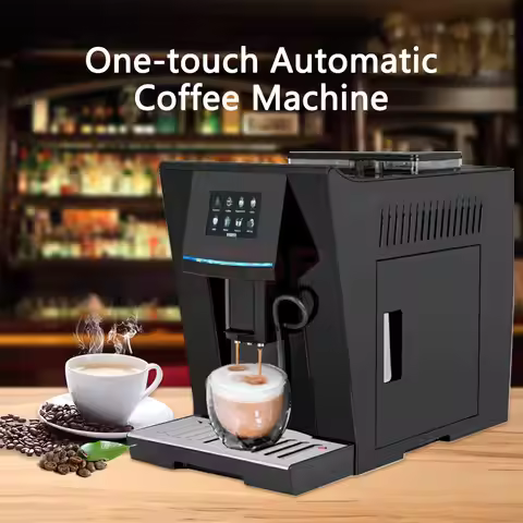 ITOP S8 Automatic Coffee Machine 19Bar ULKA Pump One-touch Automatic Espresso Americano Latte Cappuc