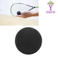 YOUCE Rubber Squash Balls, Black Double Yellow Dot Squash Ball, Squash Racket Supplies 40MM Training