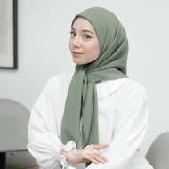 SAGE GREEN Hijab Pollycoton | Hijab Square (Sage green)