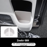 For Zeekr 009 Car Middle Door Water Coaster Storage Box Car Cup Storage Mat Armrest Box Storage Box 