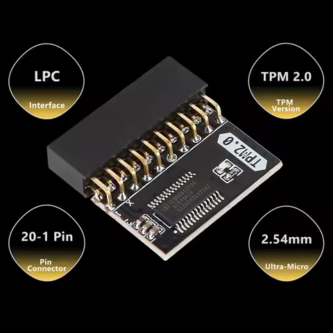 TPM 2.0 Encryption Security Module Replacement Part Motherboard Card 4 GB Memory Module 2*10P 20-1 P