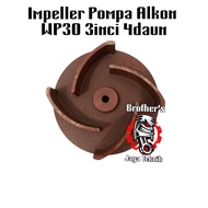 WP30 3inci Impeler Kipas Keongan Pompa Alkon 3inci 2inci 4daun