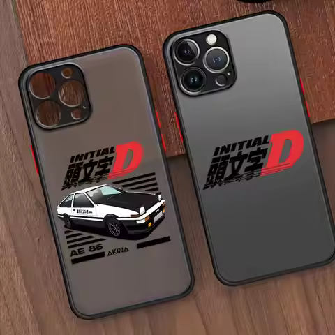 Back Phone Cover Case for iPhone 12 17 16 Pro Max 17 Air 13 Mini 16e 11 XS 15 Plus 14 Anime Initial 