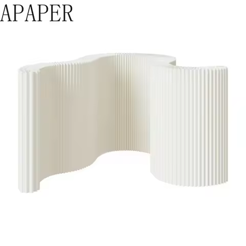 paper screen partition wall folding organ paper wall living room live background board room partitio