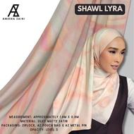 [ AZ AURELIA ] Hijab by Ameera Zaini Premium Soft Cotton Voile Printed Bawal Bidang 47 + Free Pouch 