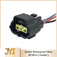 3 PIN Way Waterproof Wire Connector Electrical Plug Socket With Wire ( Female )