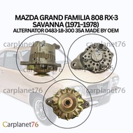 MAZDA GRAND FAMILIA 808 RX-3 SAVANNA (1971–1978) ALTERNATOR 0483-18-300 35A MADE BY OEM 3 MONTH WARR