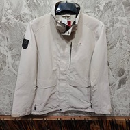 jaket parka camel sz L pria outdoor casual original warna putih polos original bagus keren murah