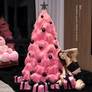 Pink Shop Decoration Christmas Tree Decoration Set Plush Holiday Influencer Decoration Photo Photo P