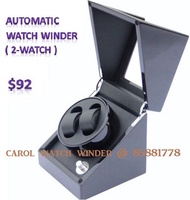Automatic Watch Winder / Storage Display Watch Case Box / Rotation for 2-Watch