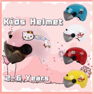 【Ready Stock】Motorcycle Helmet Motor Kids Safety Motorbike Helmet for Children MTB Bike Topi Keledar Half Helmets