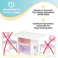 Kidskraft 兒童桌連儲物盒