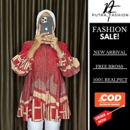 NEW Batik Wanita Modern Baju Batik Wanita Blouse Wanita Lengan Panjang