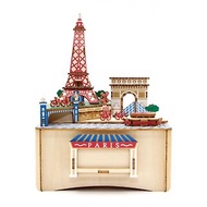 Jigzle 3D木拼圖 - 音樂盒: 巴黎
