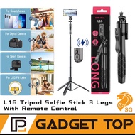 Christmas Gift L16 Tripod Bluetooth Selfie Stick Gimbal Stabilizer Camera Tripod 1600mm with Remote 