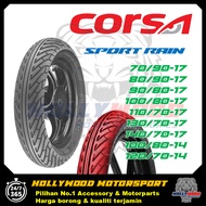 TAYAR MOTOR CORSA SPORT RAIN SPORTRAIN TIUBLESS FOR LC135 FZ150 Y15 Y16 RS150 RSX WAVE VARIO160