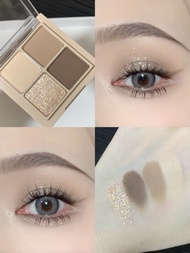 Romand Four Color Eyeshadow Palette M02 Soft Natural Daily Use Matte Shimmer Cement Earth Tone Dry B