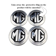 4Pcs/Set 56mm For MG HS ZS GS TF ZR Morris 3 MG 5 6 Car Wheel Emblem Stickers Aluminum Auto Tire Hub