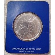 Malaysia Coin - 1982 25th Anniversary of Independence 25 Ringgit Proof Silver Coin / Merdeka Ke-25
