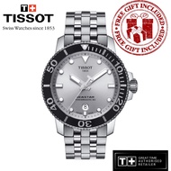 [Official Warranty] Tissot T120.407.11.031.00 Men's Seastar 1000 Powermatic 80 Automatic Diver Steel