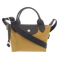 近全新 Longchamp Le Pliage Energy XS 聚醯胺帆布與棕色ブラウン兩用手提包/肩背包 0443 [二手] Longchamp