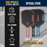 [READY STOCK] Six Zero Coral Hybrid 16mm Pickleball Paddle Racket Racquet