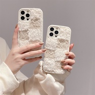 For VIVO X60 Pro X70 Pro X80 Pro X90S X90 Pro Y17 Y19 Y20 Fashionable autumn and winter mobile phone case color matching plush fall protection cover