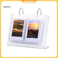 (VIP)  Photo Display Stand Stylish Desk Photo Display Rack 3-6 Inch Acrylic Desktop Photo Album Flip