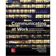 Communicating at Work 12th Edition by Ronald Adler Y41
