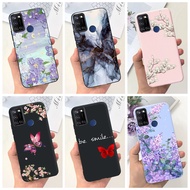 For Realme 7i / Realme C17 Beautiful Flower Butterfly Pattern Jelly Phone Casing Realme7i C17 RMX210