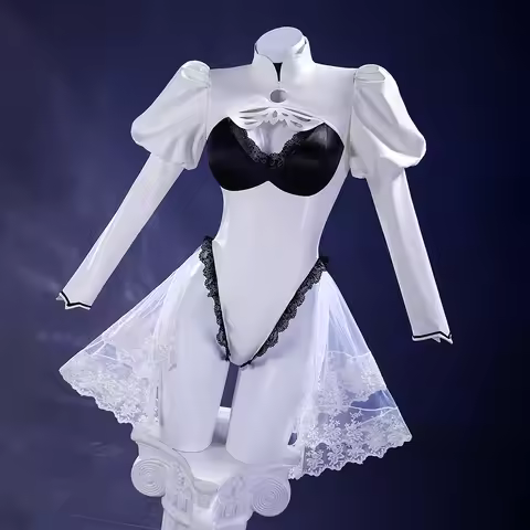 Azur Lane x NieR 2B A2 Outfit Game Cosplay Costume Women Dress Role Play Halloween Party Outfit