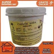 Caustic Soda Powder 1kg Drain Cleaner Causticsoda Naoh Anti-Clog Powder for Toilets, Clogged Toilets