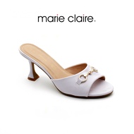 Bata บาจา ยี่ห้อ Marie Claire Urban Addict รองเท้าส้นสูง 3 นิ้ว รองเท้าส้นสูงแบบสวม รองเท้าแบบเปิดส้น สำหรับผู้หญิง รุ่น CHALA สีม่วงไลแลค 7709272