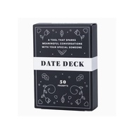 Date Deck - Couples Card Game with 50 Conversation Starters for Fun and Meaningful Date Nights, Adul