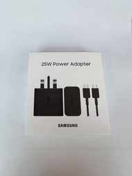 SAMSUNG 25W Adapter USB-C (三星原裝行貨) 快充旅行充電器 黑色