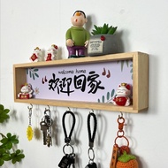 热卖  Entrance Storage Rack 欢迎回家入户玄关置物架装饰品摆件客厅墙上钥匙收纳神器乔迁礼物  现货 热卖Ready Stockzz666my.my