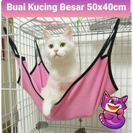 Buai Kucing Besar 50cmx40cm Katil Buaian Sangkar Large Cat Hammock