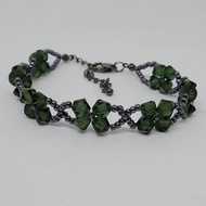 小花手鍊, 施華洛世奇元素, 墨綠