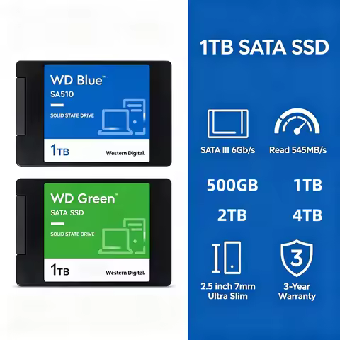 Original WD Blue SA510/Green Disk SSD SATA3.0 Serial Port 500GB 1TB 2TB 4TB 2.5 inch Desktop Laptop 