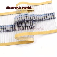 20pcs 2W Metal oxide film Resistor 5% 1R ~ 10M 100R 220R 330R 1K 2.2K 3.3K 4.7K 10K 22K 47K 100K 1M 