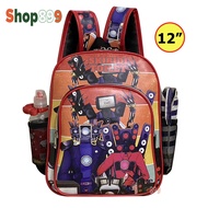 Tung tung tung sahur ทุงทุงทุง ซาฮูร่า & Skibidi Toileti&Bad Badtz Maru  กระเป๋าเป้เด็ก กระเป๋านักเร