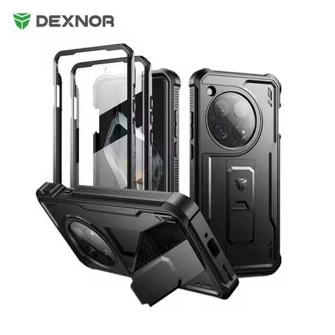For OnePlus 12 5G (2024) Case Full Body Bumper Military Grade Armor Shockproof Shell Case Bracket wi