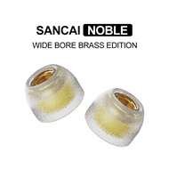 TANGZU Tang Sancai Noble Earbud Tips Wide Bore Brass Edition IEM Ear Plugs,Replaceable Liquid Silico