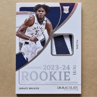 2023-24 Panini Immaculate Collection Jarace Walker Rookie Patch /99 | NBA Card