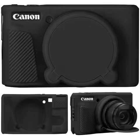 Camera Case for Canon PowerShot SX740 / SX730 Digital Camera, Soft Silicone Protective Bag Removable