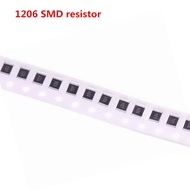 100Pcs 1206 SMD resistor 0R ~ 10M 1/4W    0 1 10 100 150 220 330 ohm 1K 2.2K 10K 100K 0R 1R 10R 100R