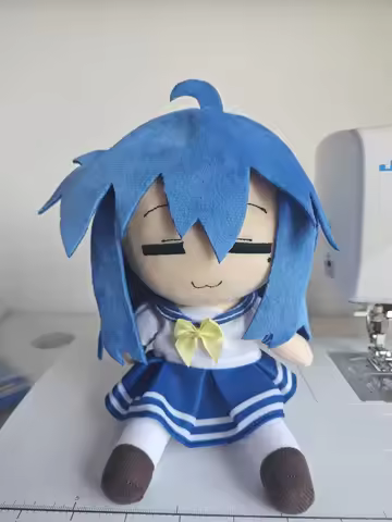 New 20cm Lucky Star Plush Toys Cute Soft Stuffed Anime Izumi Konata Cushion Fumo Dolls For Kid Birth