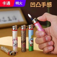 Influencer Grinding Wheel Cylindrical Lighter Roller Unique Pulley Lighter Boyfriend Cartoon 2025 Ne